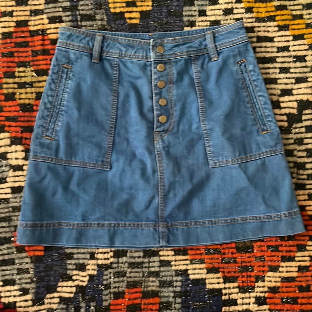 Free People denim skirt
